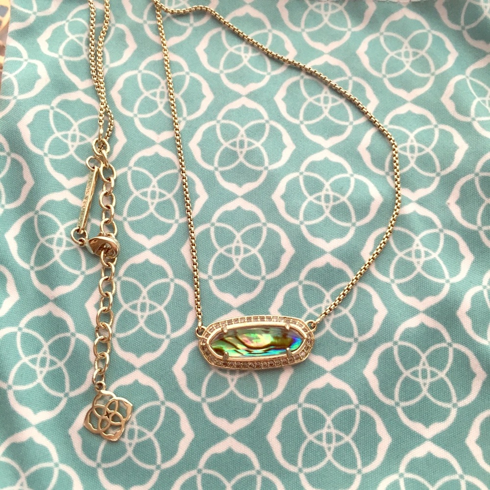 Kendra Scott Abalone Annika Necklace in Gold